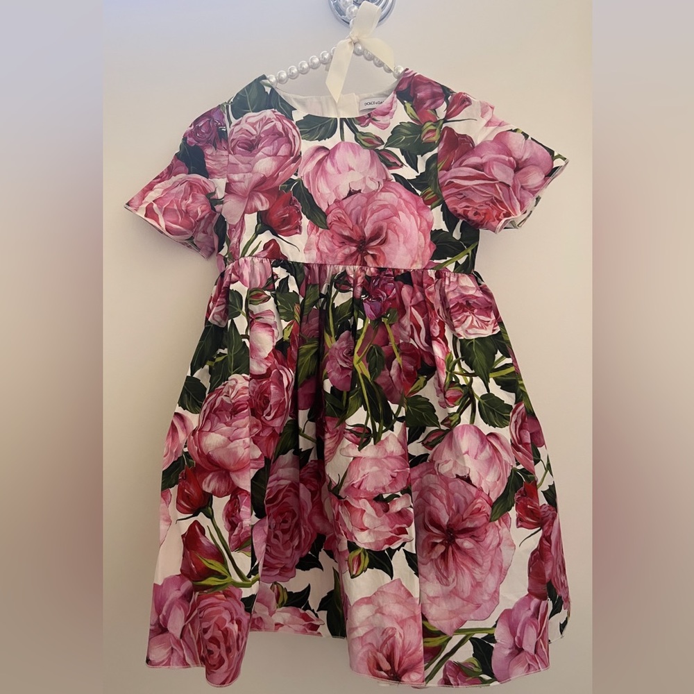Kids Dolce & Gabbana Floral print cotton dress